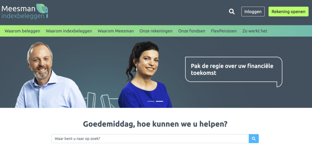 meesman landingpage